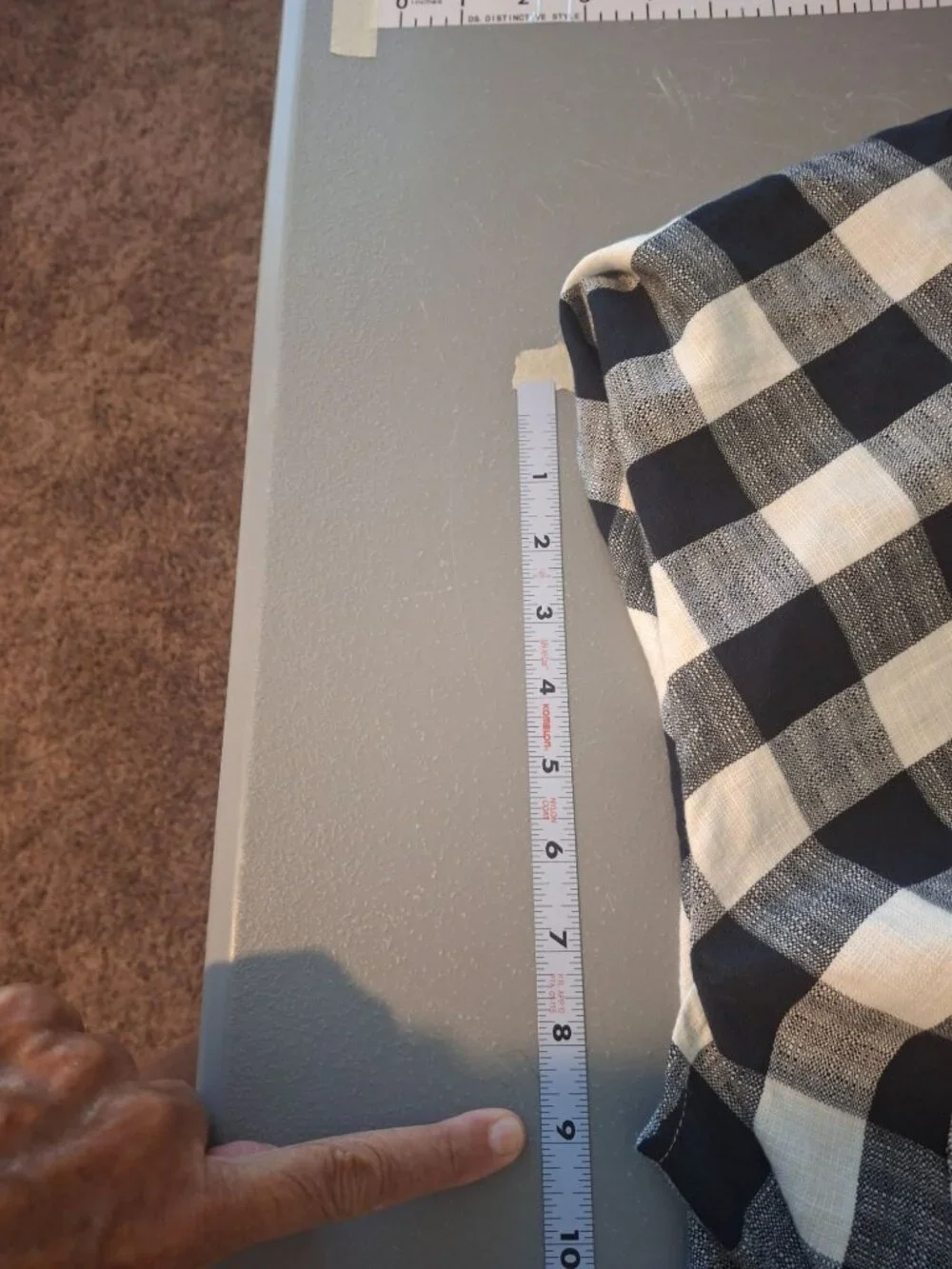 Express x LadyGang Gingham Maxi Dress 6 Navy White Cottagecore Flutter Sleeve